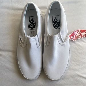 Vans Slip-Ons - White, NWT